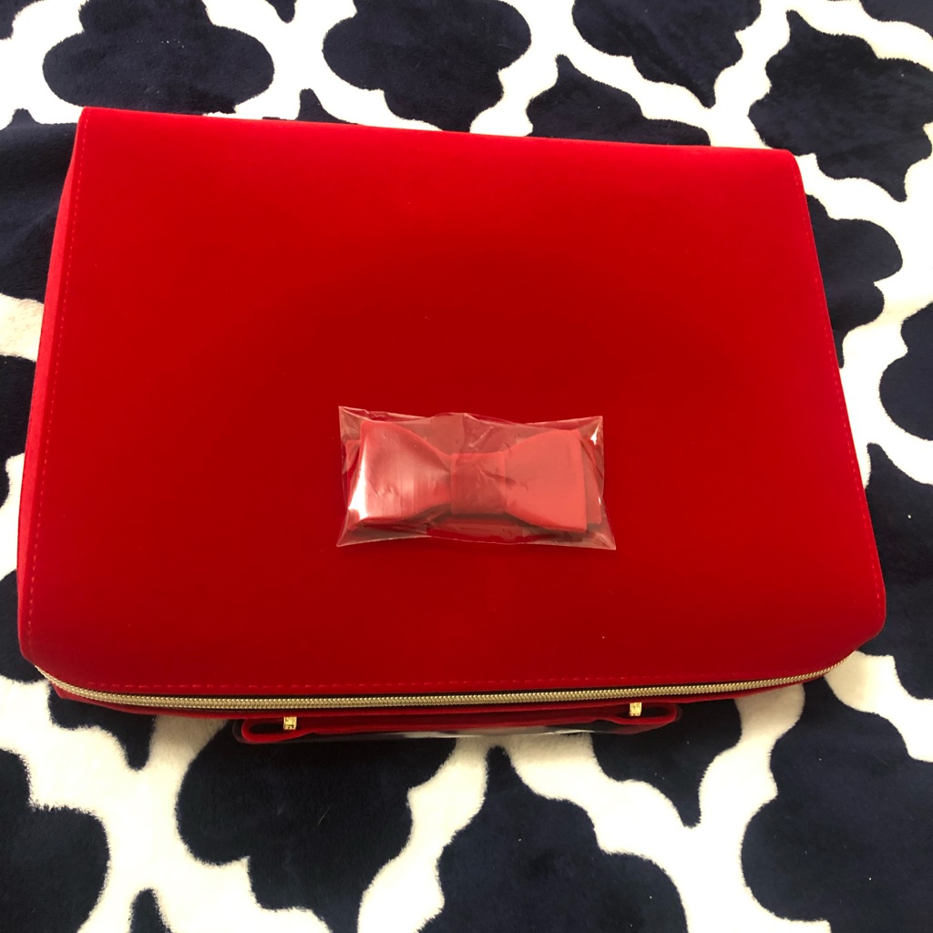 Brand New Empty Este Lauder Makeup Velvet Red Cases